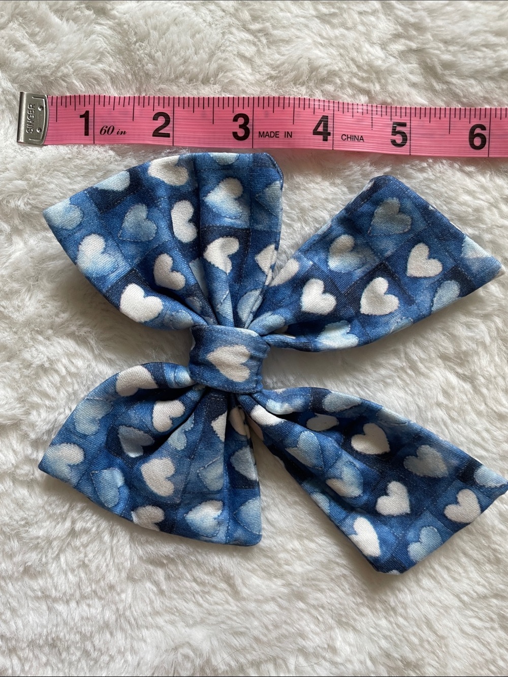 🐾SALE🐾Blue Heart Bow Pet Accessory - - Picture 5 of 6